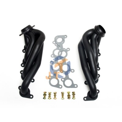 Shorty Headers for 11-17 Ford F-150 FX2 FX4 XL XLT Lariat King V8 Ceramic Black