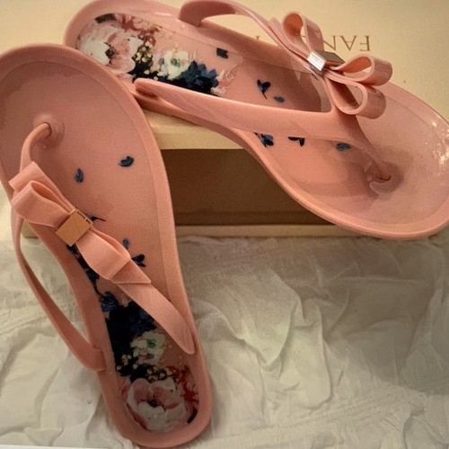 TED BAKER JELLY FLIP FLOPS PINK | eBay