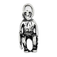 925 Sterling Silver Antiqued Monkey Charm Pendant - 9x20mm 2.48 Grams on sale 925 Sterling Silver Antiqued Monkey Charm Pendant - 9x20mm 2.48 Grams on sale