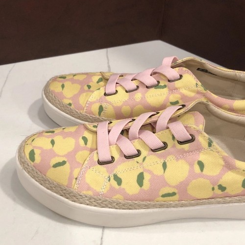 Spenco Sz 8 Slip On Sneakers Lemon Print - Picture 10 of 20