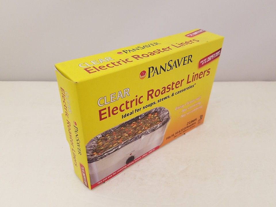 PanSaver Clear Electric Roaster Liners 2 Liners per Box Parve K 1672 NEW eBay