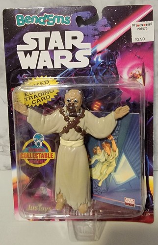 Star Wars BendEms Tusken Raider Rare Square Bubble 1994 Justoys - Bild 1 von 2