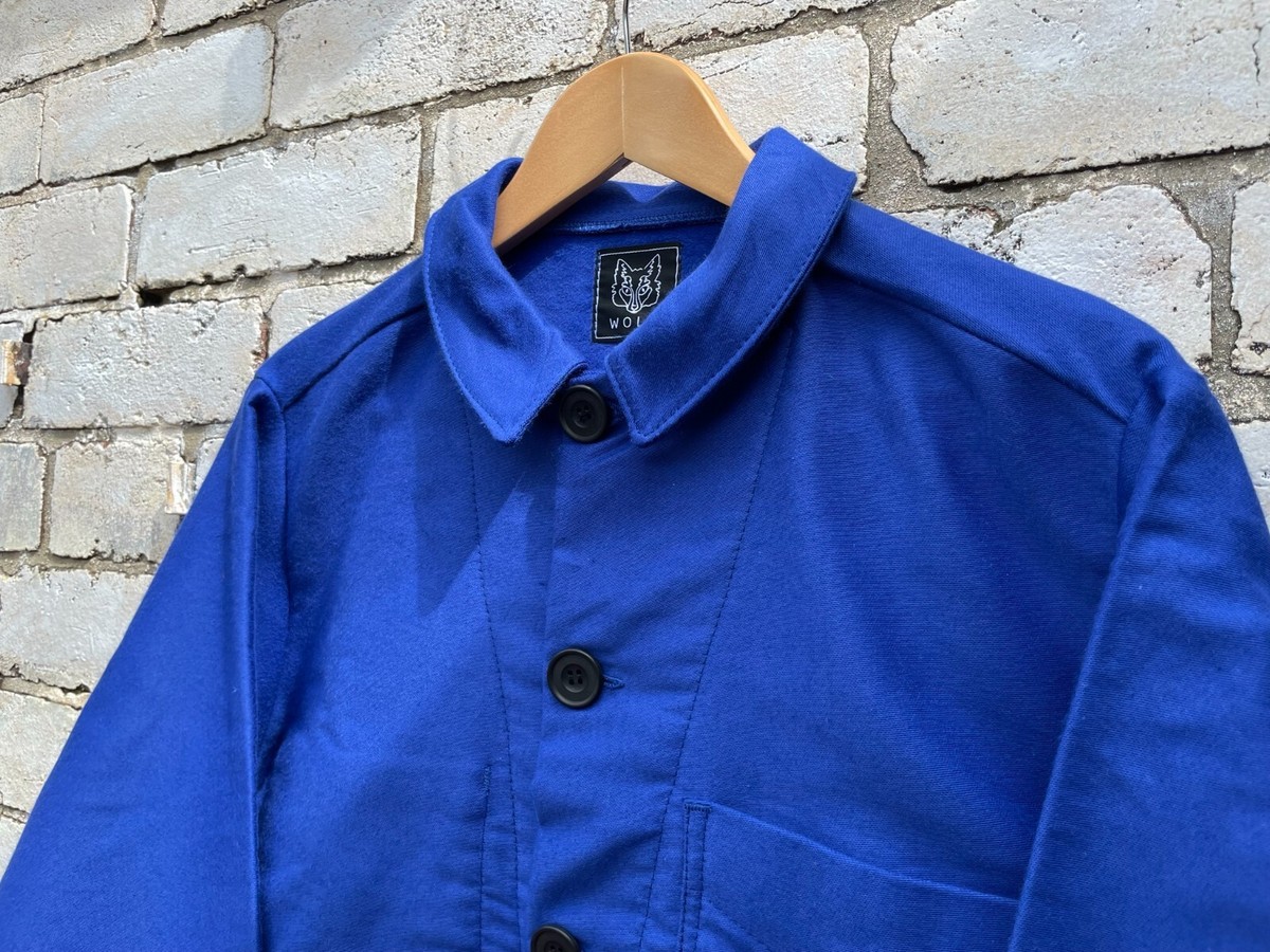 Moleskin French Workwear Jacket Cotton Chore Made In England