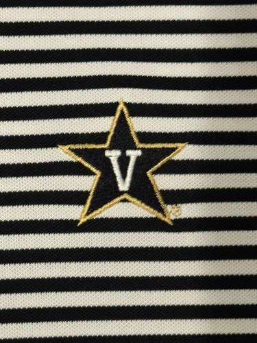 Peter Millar Men's Black Vanderbilt Commodores Jubilee Stripe Polo XL - Picture 3 of 8