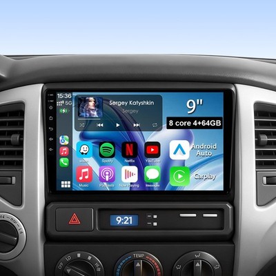 64GB Android 13 Car Stereo for Toyota Tacoma 2005-2015, 9'' QLED Touchscreen