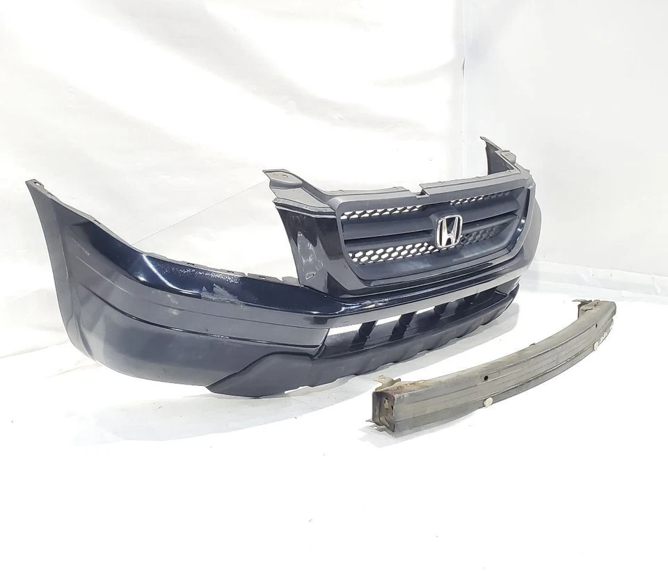 Parachoques delantero completo negro con rejilla Honda Pilot 2003 2004 2005 OEM  Foto 2 de 4