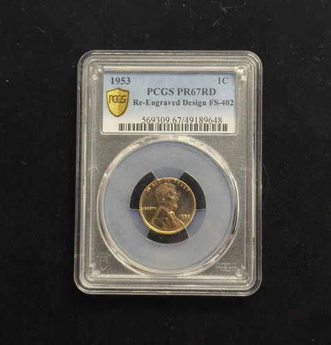 1953 Re-Engraved Design  PROOF LINCOLN WHEAT CENT FS-402 PF67RD NGC