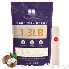 BLITZWAX 1.3lb Hard Wax Bead for Men and Women 20.8 Ounce Pack of 1 , Cream