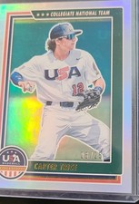 2022 Panini USA Baseball Stars & Stripes - Carter Trice  Team Logo Gold /25 (RC)