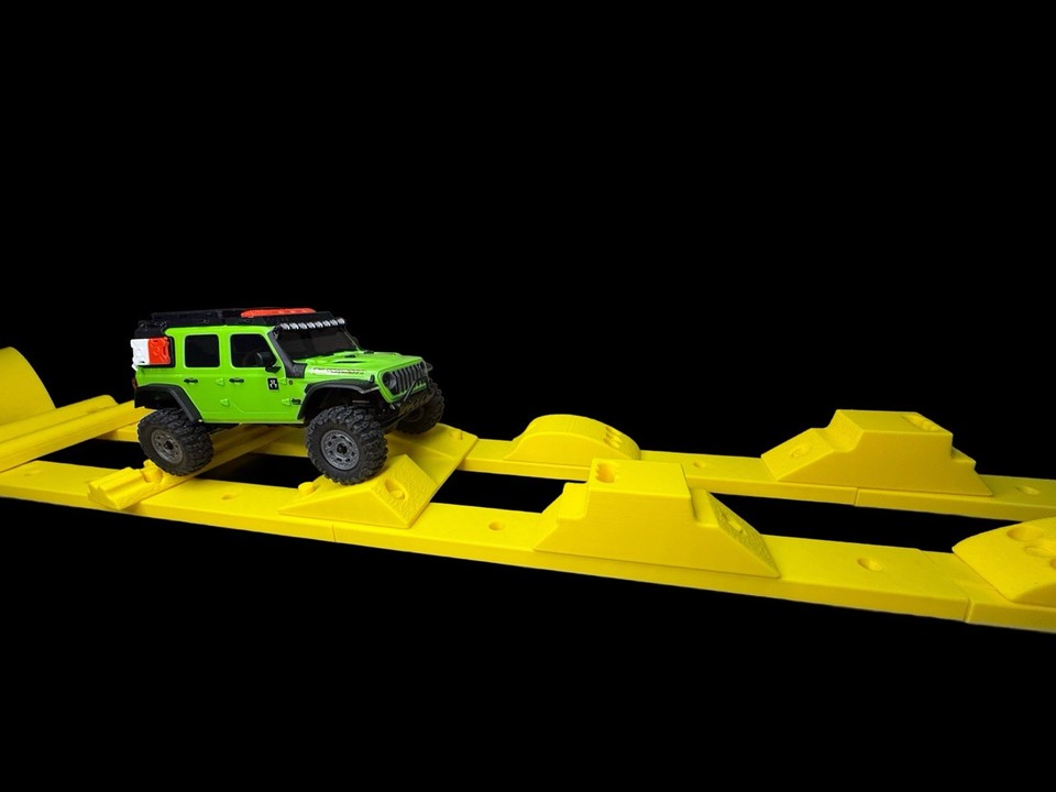 Modular Rc Tracks Yellow Modular RC Obstacle Course Set Track Crawling for RC Model ...