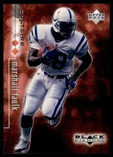 1998 Black Diamond Rookies Double Marshall Faulk 1139/3000 Indianapolis Colts