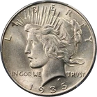 1935-P Peace Dollar PCGS MS63 Nice Luster Nice Strike