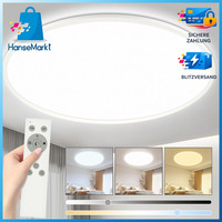 Led Deckenleuchte Dimmbar Ø50CM 40W 3000-6500K Rund Fernbedienung Modern Weiß