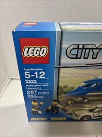 LEGO Town City Airport Private Jet Set 3222 Helicopter and Limo NEW SEALED