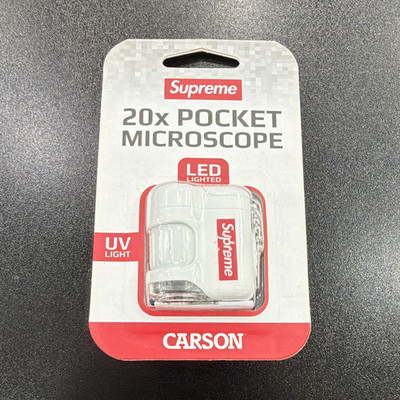 Carson Supreme 20x Pocket Microscope LED UV Light MM-280SU