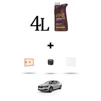 Hoffcar Wartungskit 3 Filter Und 4L ÖL FüR Skoda Superb Iii (3V) 1.4 Tsi 92KW