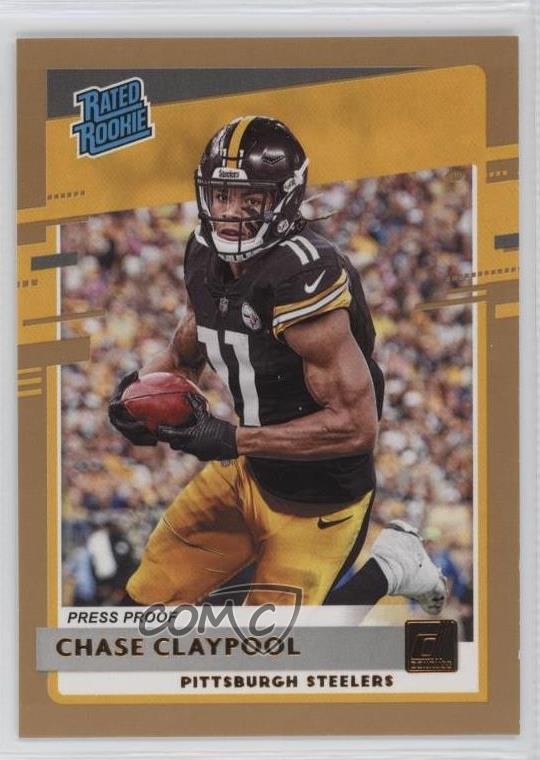 2020 Panini Donruss Rated Press Proof Bronze Chase Claypool #327 Rookie RC 0u9w