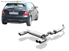 Fox Duplex Komplettanlage ab Kat Honda Civic 7 Type R EP3 2x76 rund