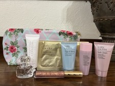 Estee Lauder Rose Makeup Bag BRAND NEW With 7 Various Gifts