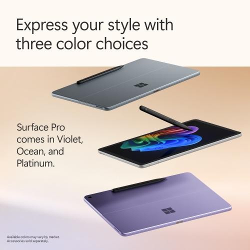 Microsoft Surface Pro Copilot+ PC Violett + Surface Slim Pen 2 Violett - Bild 3 von 12