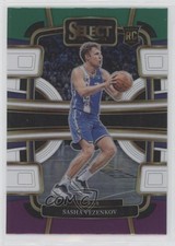 2023-24 Panini Select Concourse Green White Purple Prizm Sasha Vezenkov #74 04mf