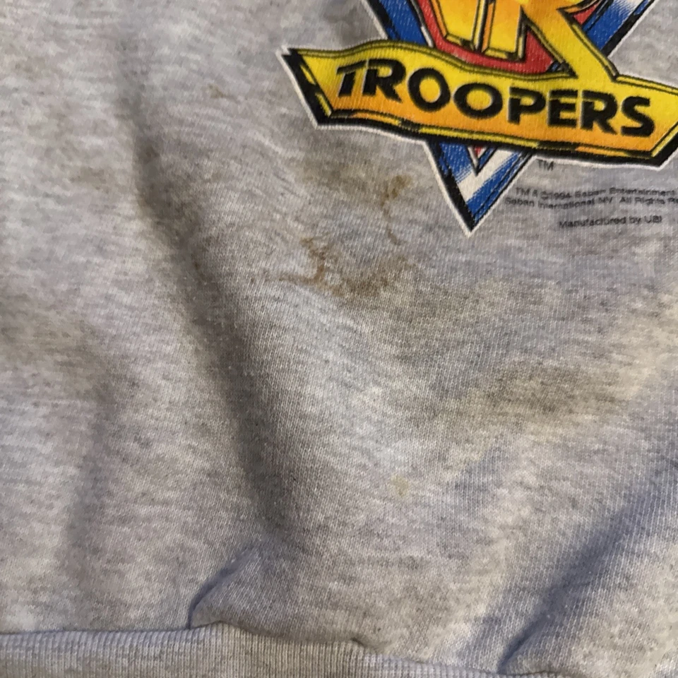 Rare Vintage Saban’s VR Troopers 1994 Sweatshirt 90s Superhero TV Show Youth Xl - Image 4 of 4