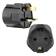Adapter To Use Equipment From Spain In England UK Plug With Ground Socket
