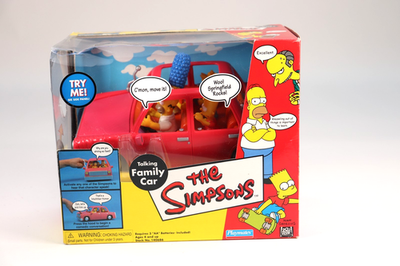 #ad 2001 The Simpsons Talking Family Car NIB $49.00