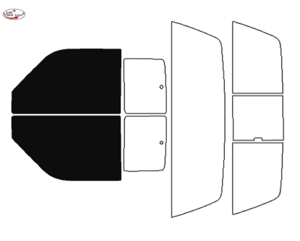 PreCut 2Ply Window Tint Film Kit For 1987-1996 Dodge Dakota Extended Cab - Image 2 of 4