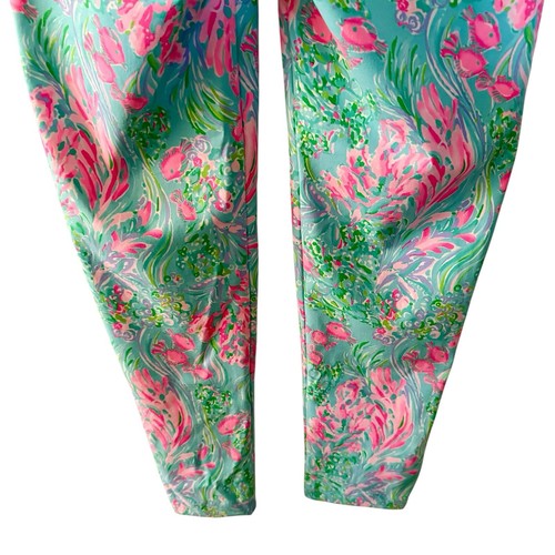 Lilly Pulitzer 28” Corso Pant Size 6 Amalfi Blue Best Fishes Golf Luxletic - Bild 9 von 16
