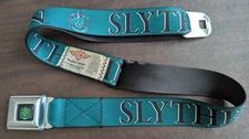 Buckle-Down seatbelt style adjustable belt - Harry Potter Slytherin Crest