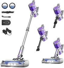 Cordless Vacuum Cleaner 38KPA 55Mins Runtime Rechargeable for Carpet Hard Floor