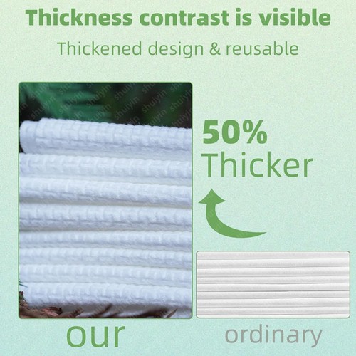 Clean XL Thick Disposable Face Towels, Reusable Facial 50 Count (Pack of 4) - Picture 3 of 7
