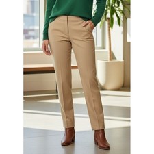 Talbots Hollywood Dress Pants Womens Size 10 Beige Tan Straight Leg Stretch Work