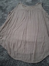 Ladies Beige Vest Style Top - One Size