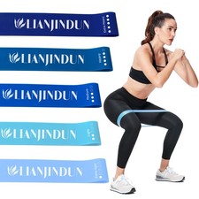 5 Set of Resistance Bands for Working Out for Women Men, Elastic Band for H...