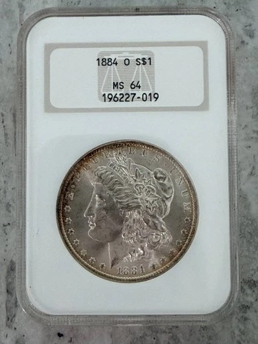 1884 O Morgan Silver Dollar NGC MS-64 *