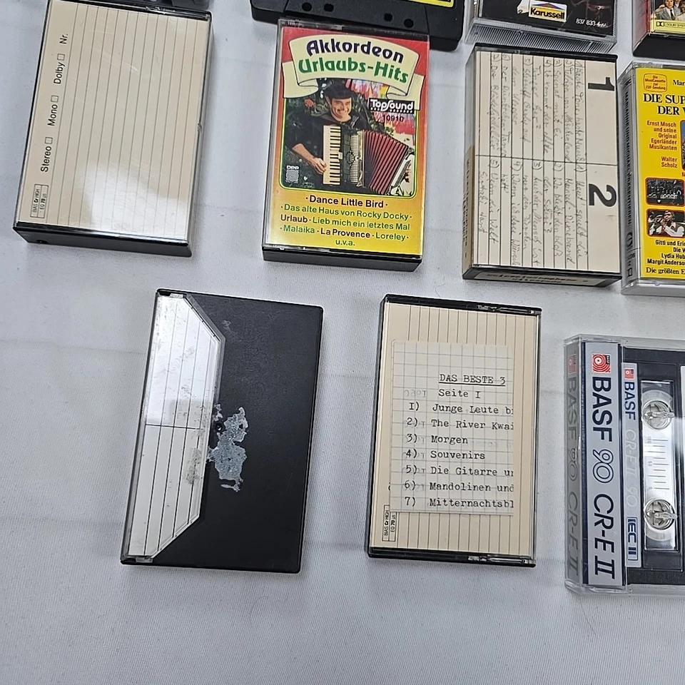 Konvolut 30 Musikkassetten (MCs) – Schlager, Volksmusik, Swing, Aufnahmen – BASF - Bild 2 von 4