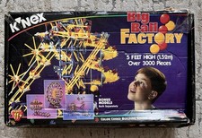 K'NEX BIG BALL FACTORY #63045 VINTAGE + Manual WORN BOX 1995