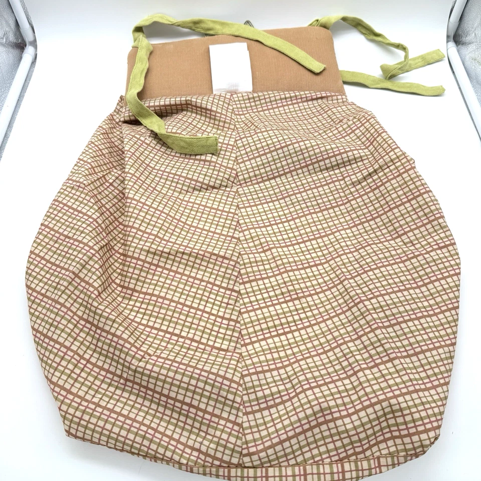 Empilhador de fraldas Lambs And Ivy Owl Woodland Tales berçário verde/marrom xadrez - Imagem 2 de 4