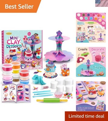 Craft Kits for Kids, Make Your Own Mini Desserts with Air Dry Clay, Create & ...