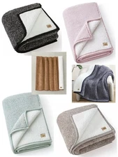 NEW UGG® Classic UGGfluff Throw, 50" x 70" Choice Fawn/Grey/Black/Fog/Ocean/Sdwd