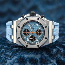 Audemars Piguet Royal Oak Offshore 26238ST – Baby Blue Dial | Full Set