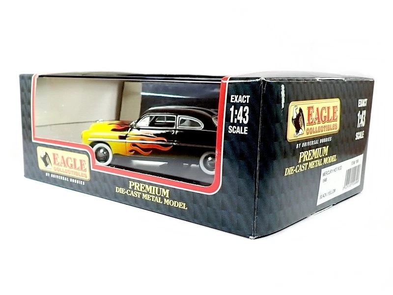 UNIVERSAL HOBBIES / 1:43 1949 Mercury Club Coupe Street Rod (Black). - Image 3 of 4