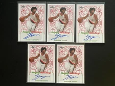 2023 Leaf Happy Holidays Shaedon Sharpe Auto Autograph RC Rookie Lot Of 5