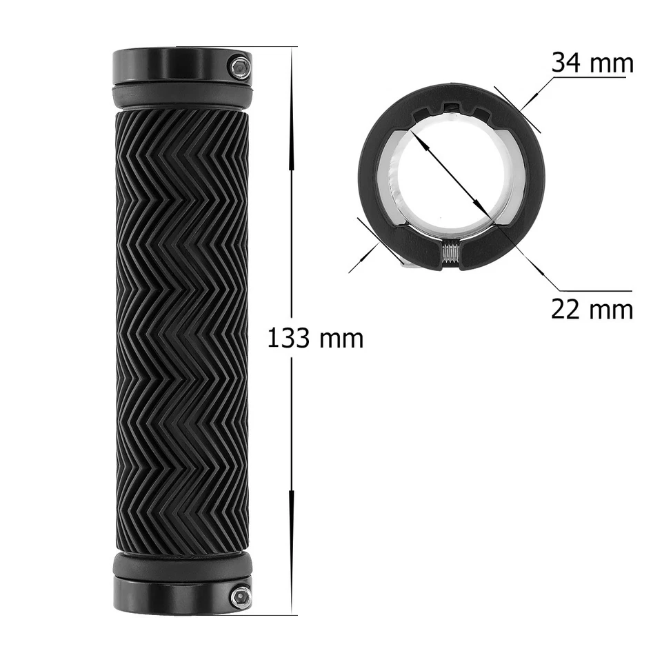 Fahrrad Griffe Lenkergriffe Fahrradgriffe Gummigriffe Schraubgriffe E-Bike MTB - Bild 4 von 4