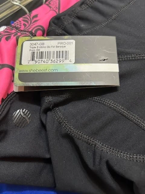 SHEBEEST Women's Triple S Ultimo Padded Cycling/Biking Shorts, Black/Pink, S - Image 3 of 4