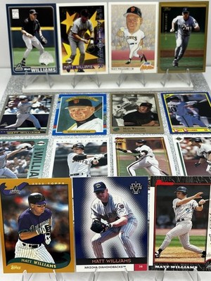 Matt Williams San Francisco Giants Arizona Diamondbacks Baseball Cards Lot NM+