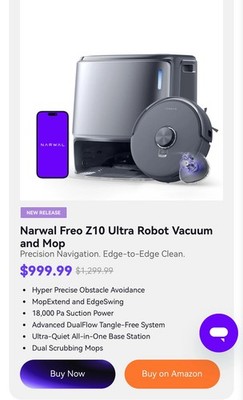   BRAND NEW Robot Vacuum ($1,299 value)   Never Opened