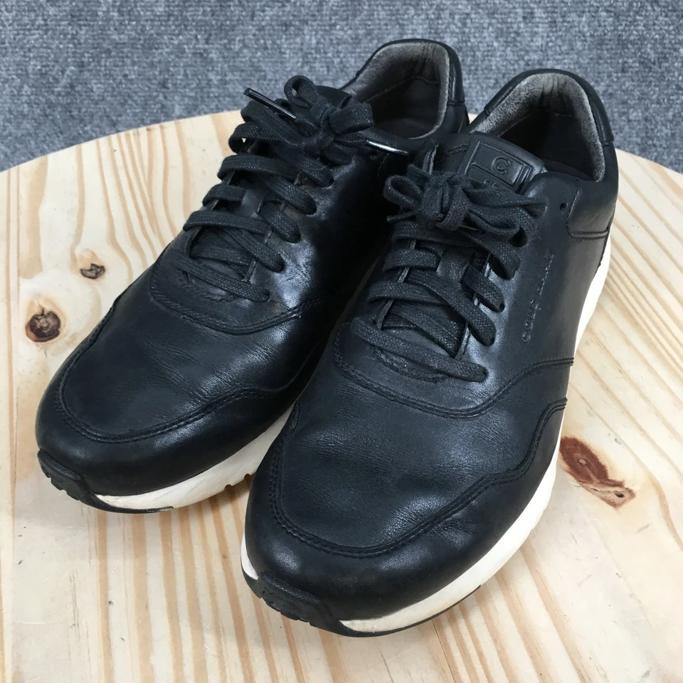 Zapatilla deportiva Cole Haan para mujer 9B negra Grandpro atlética para correr con cordones de cuero sintético Foto 3 de 4